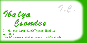 ibolya csondes business card